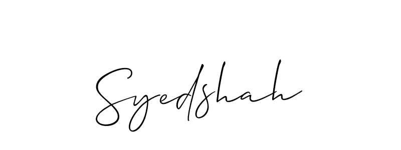 You should practise on your own different ways (Allison_Script) to write your name (Syedshah) in signature. don't let someone else do it for you. Syedshah signature style 2 images and pictures png