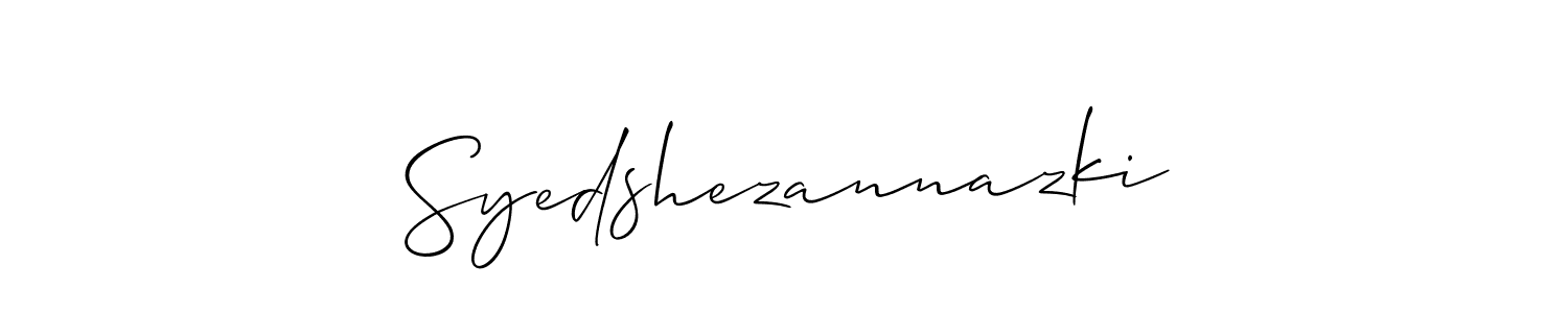 Best and Professional Signature Style for Syedshezannazki. Allison_Script Best Signature Style Collection. Syedshezannazki signature style 2 images and pictures png