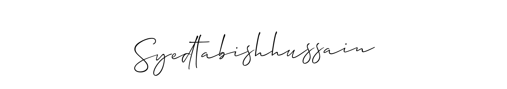 This is the best signature style for the Syedtabishhussain name. Also you like these signature font (Allison_Script). Mix name signature. Syedtabishhussain signature style 2 images and pictures png