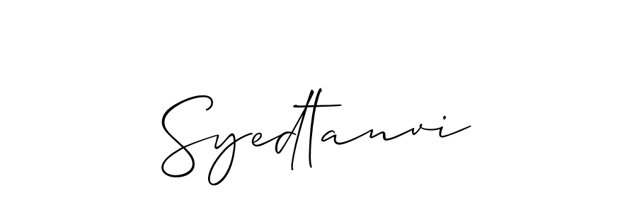 Once you've used our free online signature maker to create your best signature Allison_Script style, it's time to enjoy all of the benefits that Syedtanvi name signing documents. Syedtanvi signature style 2 images and pictures png