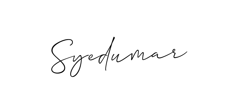 Once you've used our free online signature maker to create your best signature Allison_Script style, it's time to enjoy all of the benefits that Syedumar name signing documents. Syedumar signature style 2 images and pictures png