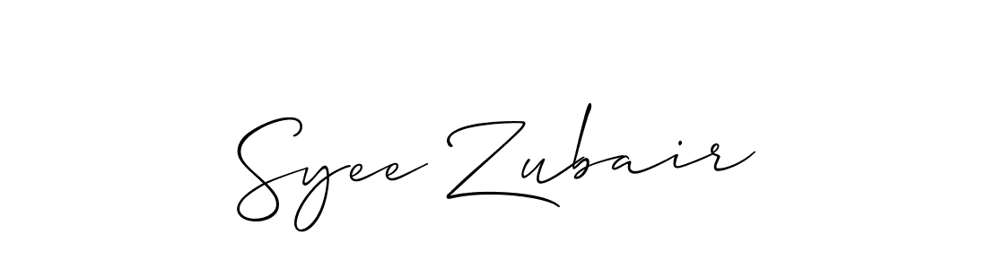 You can use this online signature creator to create a handwritten signature for the name Syee Zubair. This is the best online autograph maker. Syee Zubair signature style 2 images and pictures png