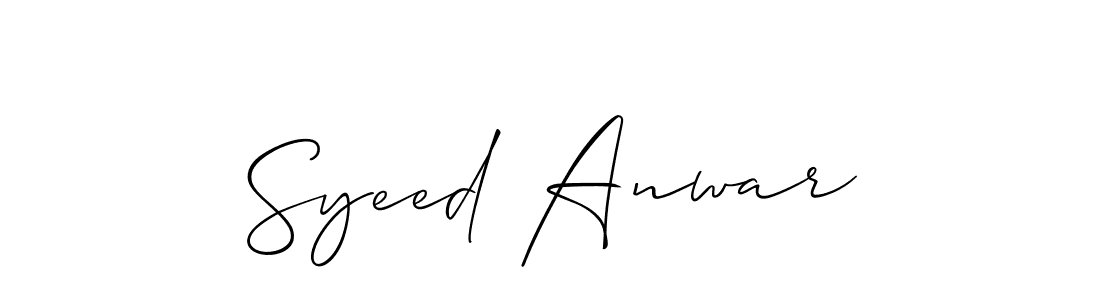 You should practise on your own different ways (Allison_Script) to write your name (Syeed Anwar) in signature. don't let someone else do it for you. Syeed Anwar signature style 2 images and pictures png