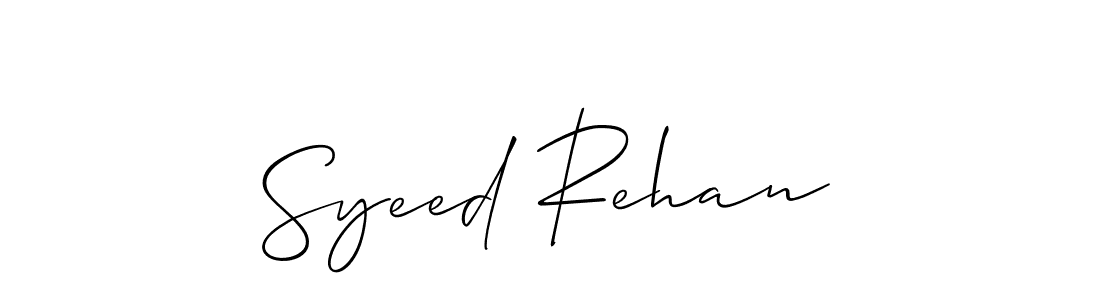 Make a beautiful signature design for name Syeed Rehan. Use this online signature maker to create a handwritten signature for free. Syeed Rehan signature style 2 images and pictures png