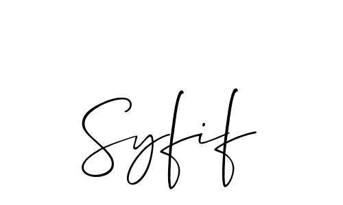 How to Draw Syfif signature style? Allison_Script is a latest design signature styles for name Syfif. Syfif signature style 2 images and pictures png