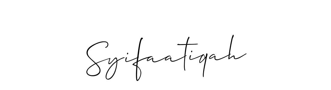 This is the best signature style for the Syifaatiqah name. Also you like these signature font (Allison_Script). Mix name signature. Syifaatiqah signature style 2 images and pictures png