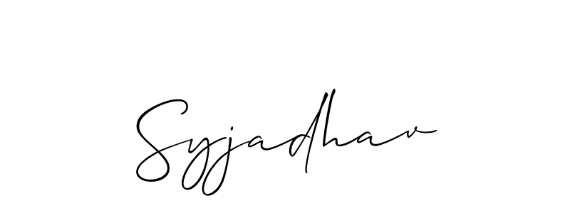 Here are the top 10 professional signature styles for the name Syjadhav. These are the best autograph styles you can use for your name. Syjadhav signature style 2 images and pictures png