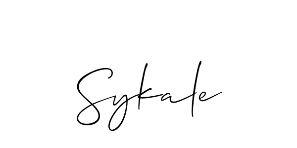 Also we have Sykale name is the best signature style. Create professional handwritten signature collection using Allison_Script autograph style. Sykale signature style 2 images and pictures png
