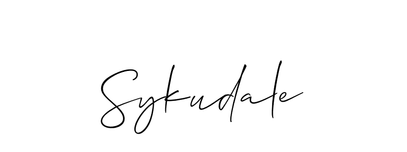 Sykudale stylish signature style. Best Handwritten Sign (Allison_Script) for my name. Handwritten Signature Collection Ideas for my name Sykudale. Sykudale signature style 2 images and pictures png