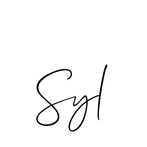 How to Draw Syl signature style? Allison_Script is a latest design signature styles for name Syl. Syl signature style 2 images and pictures png