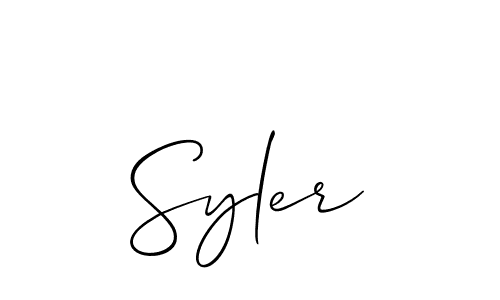 Also You can easily find your signature by using the search form. We will create Syler name handwritten signature images for you free of cost using Allison_Script sign style. Syler signature style 2 images and pictures png