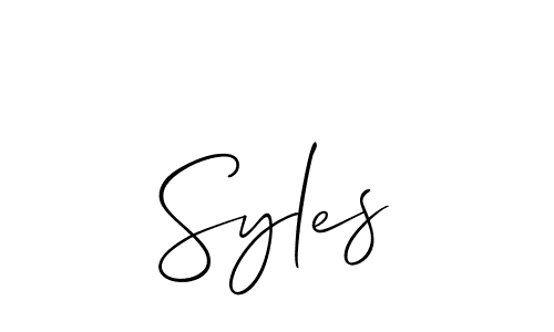 Best and Professional Signature Style for Syles. Allison_Script Best Signature Style Collection. Syles signature style 2 images and pictures png