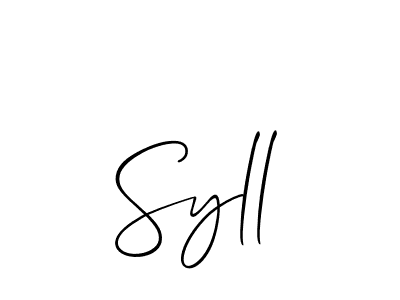 Also You can easily find your signature by using the search form. We will create Syll name handwritten signature images for you free of cost using Allison_Script sign style. Syll signature style 2 images and pictures png