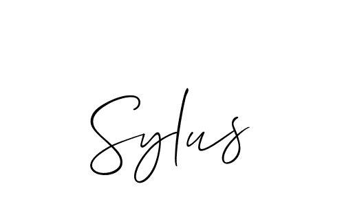 Sylus stylish signature style. Best Handwritten Sign (Allison_Script) for my name. Handwritten Signature Collection Ideas for my name Sylus. Sylus signature style 2 images and pictures png