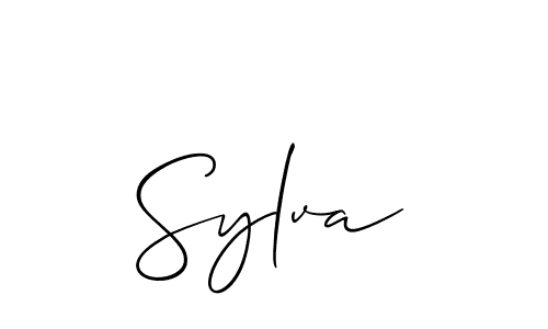 Design your own signature with our free online signature maker. With this signature software, you can create a handwritten (Allison_Script) signature for name Sylva. Sylva signature style 2 images and pictures png