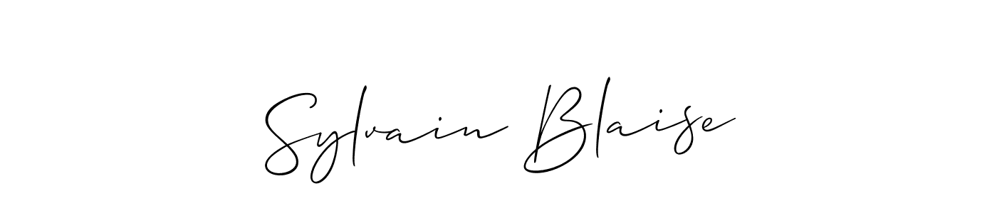 Design your own signature with our free online signature maker. With this signature software, you can create a handwritten (Allison_Script) signature for name Sylvain Blaise. Sylvain Blaise signature style 2 images and pictures png