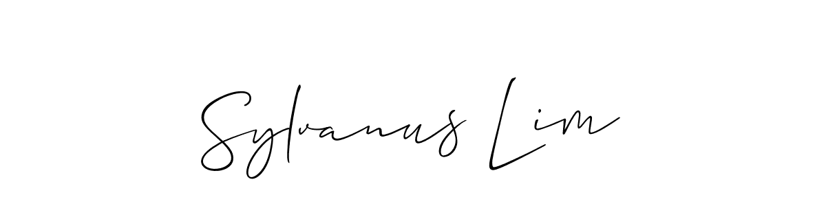 Make a short Sylvanus Lim signature style. Manage your documents anywhere anytime using Allison_Script. Create and add eSignatures, submit forms, share and send files easily. Sylvanus Lim signature style 2 images and pictures png