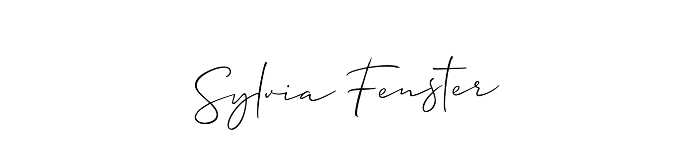 Check out images of Autograph of Sylvia Fenster name. Actor Sylvia Fenster Signature Style. Allison_Script is a professional sign style online. Sylvia Fenster signature style 2 images and pictures png