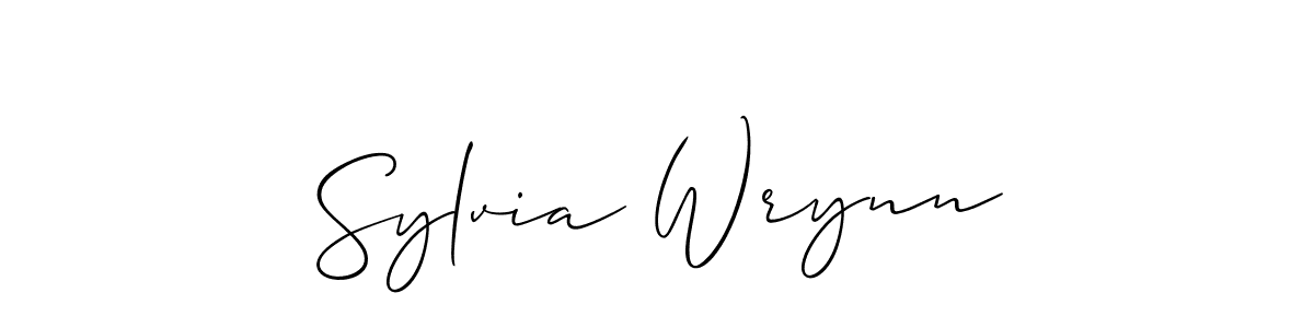 Also You can easily find your signature by using the search form. We will create Sylvia Wrynn name handwritten signature images for you free of cost using Allison_Script sign style. Sylvia Wrynn signature style 2 images and pictures png