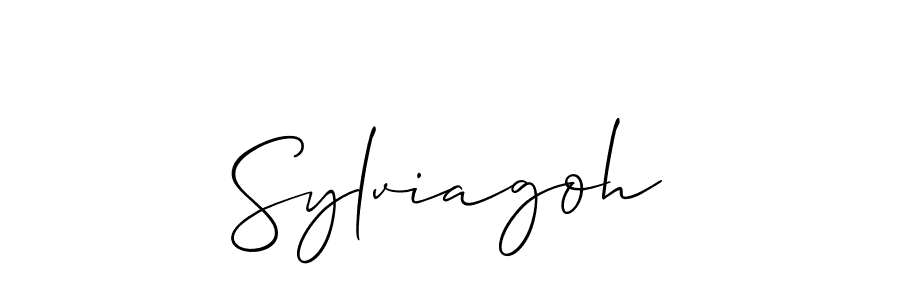 Make a beautiful signature design for name Sylviagoh. With this signature (Allison_Script) style, you can create a handwritten signature for free. Sylviagoh signature style 2 images and pictures png