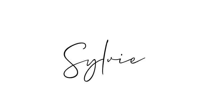 You should practise on your own different ways (Allison_Script) to write your name (Sylvie ) in signature. don't let someone else do it for you. Sylvie  signature style 2 images and pictures png