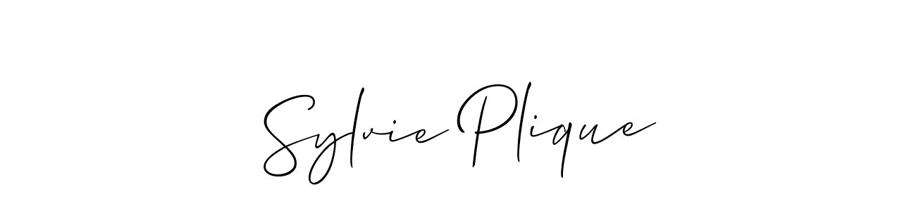 Make a beautiful signature design for name Sylvie Plique. Use this online signature maker to create a handwritten signature for free. Sylvie Plique signature style 2 images and pictures png