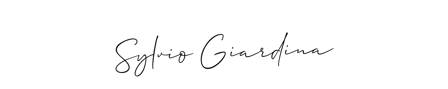 How to make Sylvio Giardina signature? Allison_Script is a professional autograph style. Create handwritten signature for Sylvio Giardina name. Sylvio Giardina signature style 2 images and pictures png