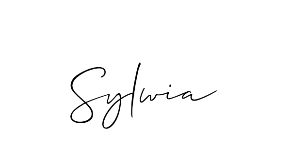 Allison_Script is a professional signature style that is perfect for those who want to add a touch of class to their signature. It is also a great choice for those who want to make their signature more unique. Get Sylwia name to fancy signature for free. Sylwia signature style 2 images and pictures png