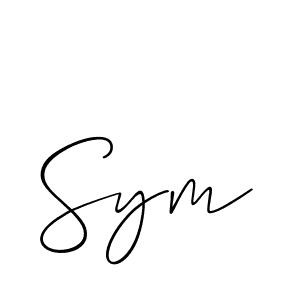 Make a short Sym signature style. Manage your documents anywhere anytime using Allison_Script. Create and add eSignatures, submit forms, share and send files easily. Sym signature style 2 images and pictures png