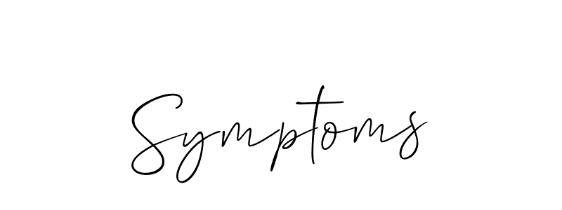 How to Draw Symptoms signature style? Allison_Script is a latest design signature styles for name Symptoms. Symptoms signature style 2 images and pictures png