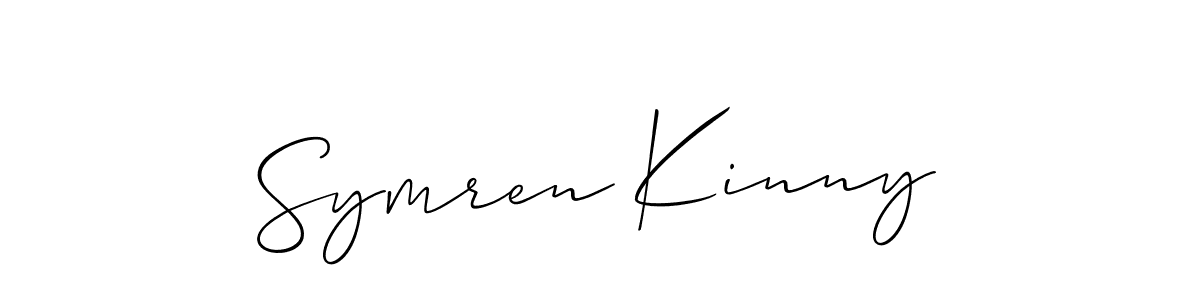 How to make Symren Kinny name signature. Use Allison_Script style for creating short signs online. This is the latest handwritten sign. Symren Kinny signature style 2 images and pictures png