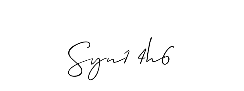 Make a short Syn1 4h6 signature style. Manage your documents anywhere anytime using Allison_Script. Create and add eSignatures, submit forms, share and send files easily. Syn1 4h6 signature style 2 images and pictures png