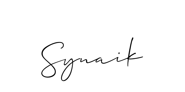 Also You can easily find your signature by using the search form. We will create Synaik name handwritten signature images for you free of cost using Allison_Script sign style. Synaik signature style 2 images and pictures png