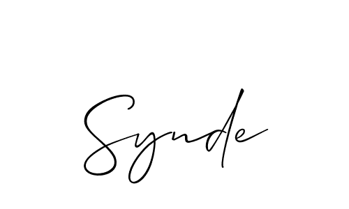Make a beautiful signature design for name Synde. Use this online signature maker to create a handwritten signature for free. Synde signature style 2 images and pictures png