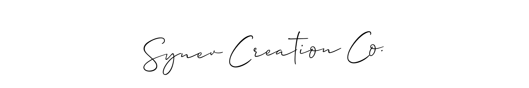 Make a beautiful signature design for name Synev Creation Co.. Use this online signature maker to create a handwritten signature for free. Synev Creation Co. signature style 2 images and pictures png
