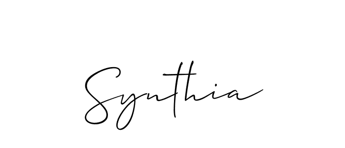 Similarly Allison_Script is the best handwritten signature design. Signature creator online .You can use it as an online autograph creator for name Synthia. Synthia signature style 2 images and pictures png