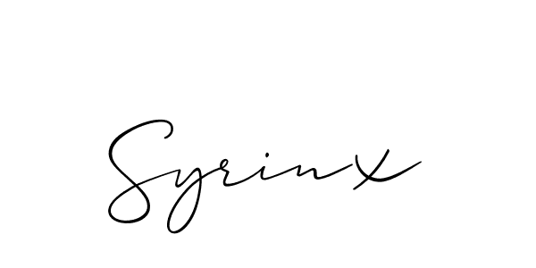 Make a beautiful signature design for name Syrinx. Use this online signature maker to create a handwritten signature for free. Syrinx signature style 2 images and pictures png