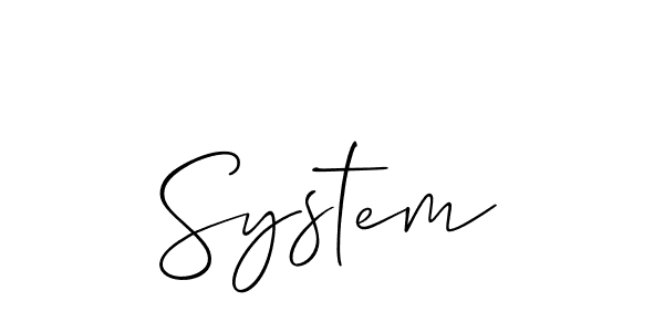 How to Draw System signature style? Allison_Script is a latest design signature styles for name System. System signature style 2 images and pictures png