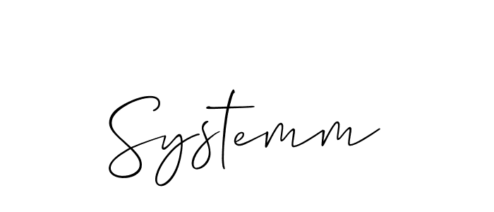 How to Draw Systemm signature style? Allison_Script is a latest design signature styles for name Systemm. Systemm signature style 2 images and pictures png