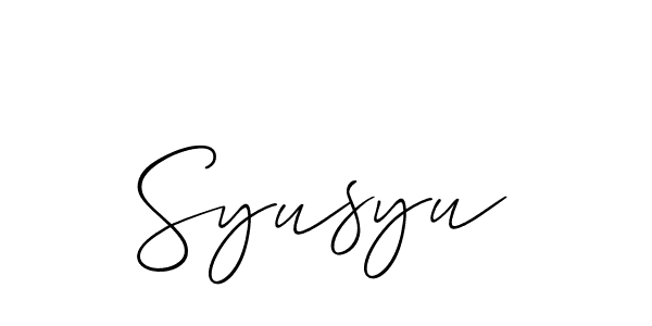 How to make Syusyu name signature. Use Allison_Script style for creating short signs online. This is the latest handwritten sign. Syusyu signature style 2 images and pictures png