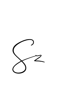 Design your own signature with our free online signature maker. With this signature software, you can create a handwritten (Allison_Script) signature for name Sz. Sz signature style 2 images and pictures png