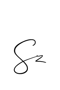Create a beautiful signature design for name Sz. With this signature (Allison_Script) fonts, you can make a handwritten signature for free. Sz signature style 2 images and pictures png