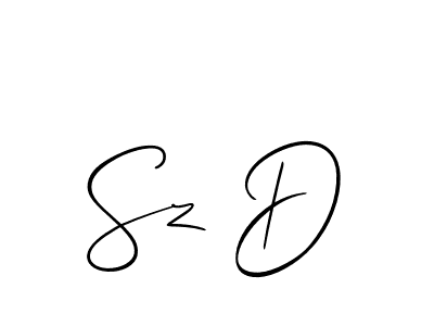 Design your own signature with our free online signature maker. With this signature software, you can create a handwritten (Allison_Script) signature for name Sz D. Sz D signature style 2 images and pictures png