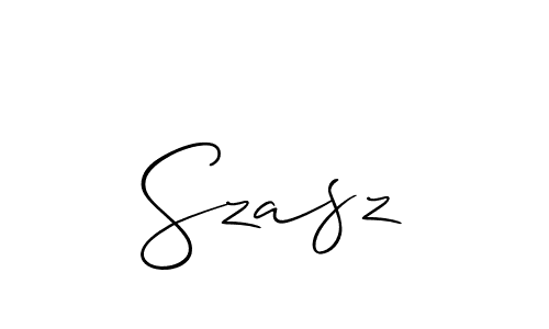 Szasz stylish signature style. Best Handwritten Sign (Allison_Script) for my name. Handwritten Signature Collection Ideas for my name Szasz. Szasz signature style 2 images and pictures png