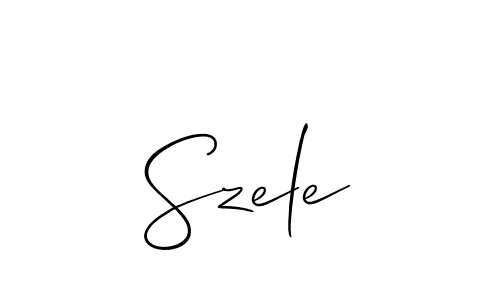 Best and Professional Signature Style for Szele. Allison_Script Best Signature Style Collection. Szele signature style 2 images and pictures png