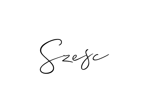 Also You can easily find your signature by using the search form. We will create Szesc name handwritten signature images for you free of cost using Allison_Script sign style. Szesc signature style 2 images and pictures png