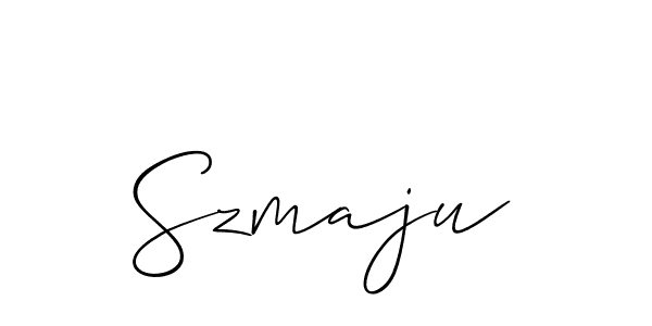 Also You can easily find your signature by using the search form. We will create Szmaju name handwritten signature images for you free of cost using Allison_Script sign style. Szmaju signature style 2 images and pictures png