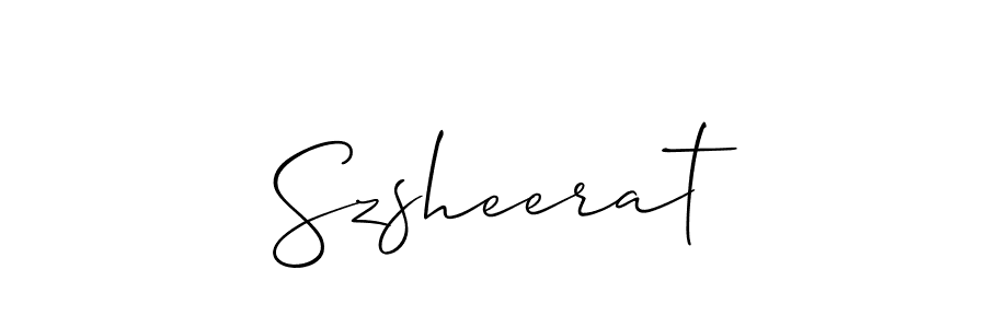 Make a short Szsheerat signature style. Manage your documents anywhere anytime using Allison_Script. Create and add eSignatures, submit forms, share and send files easily. Szsheerat signature style 2 images and pictures png