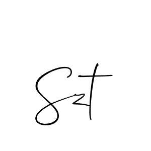 Use a signature maker to create a handwritten signature online. With this signature software, you can design (Allison_Script) your own signature for name Szt. Szt signature style 2 images and pictures png