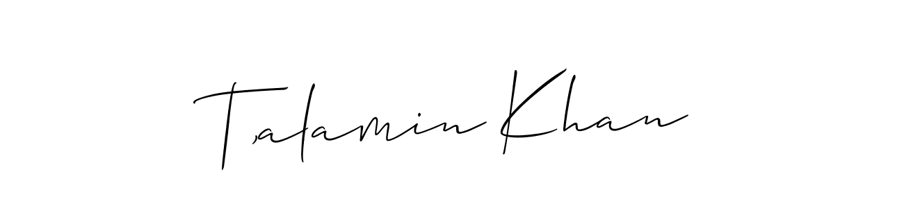 T,alamin Khan stylish signature style. Best Handwritten Sign (Allison_Script) for my name. Handwritten Signature Collection Ideas for my name T,alamin Khan. T,alamin Khan signature style 2 images and pictures png